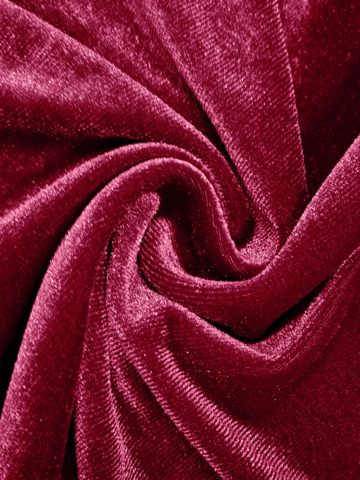 Velvet Wrap Surplice Maxi Dress in Burgundy