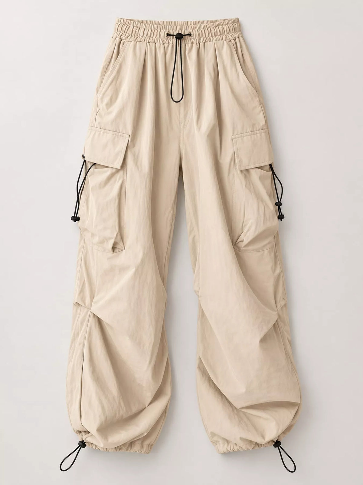 Oversized Drawstring Cargo Pants