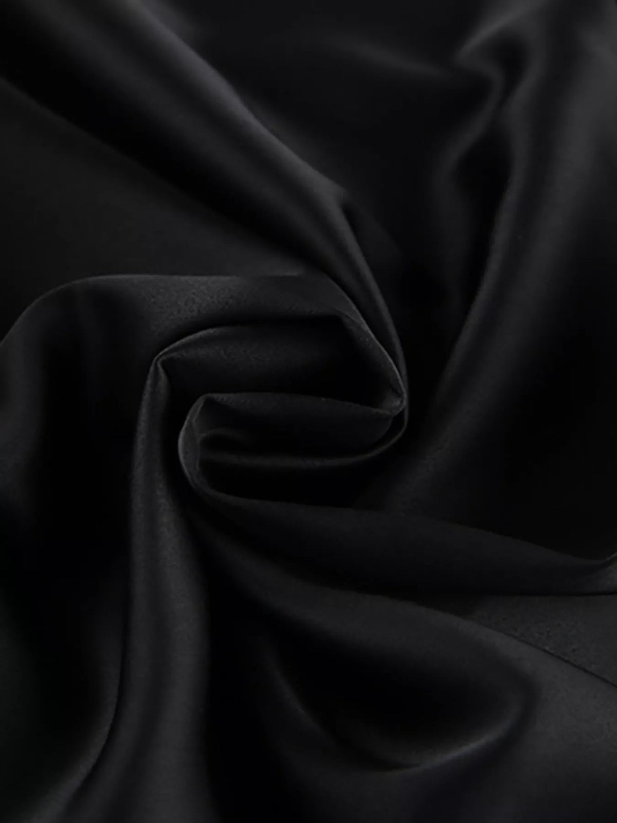 Satin Mini Dress with Lace Detachable Cape in Black