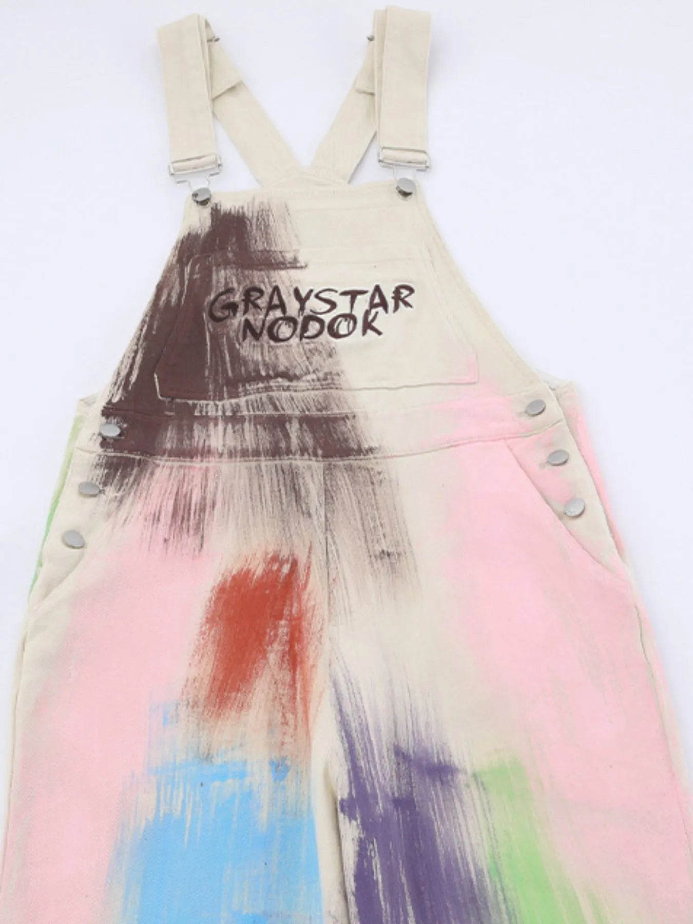 Wide Leg Overalls in Beige