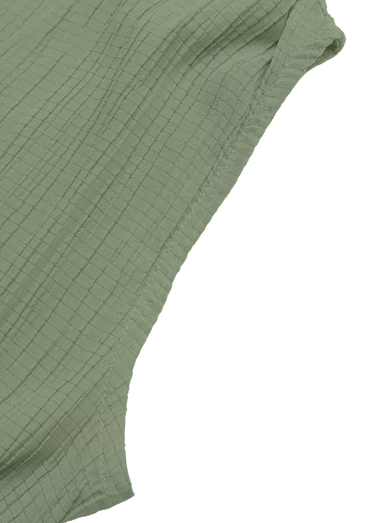 Green Sleeveless V-Neck Wide Leg Jumpsuit