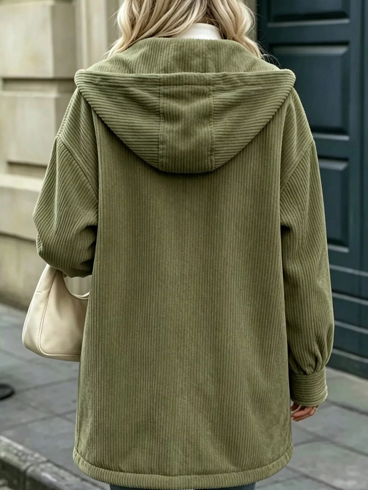 Corduroy Button-Down Jacket