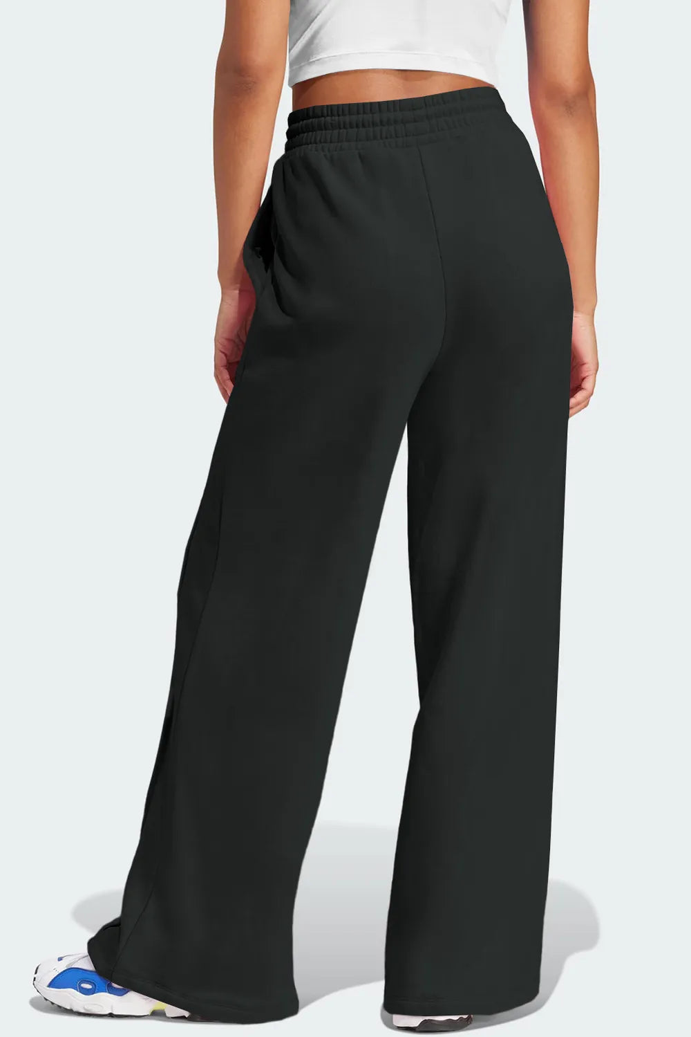 Drawstring Wide-Leg Active Pants
