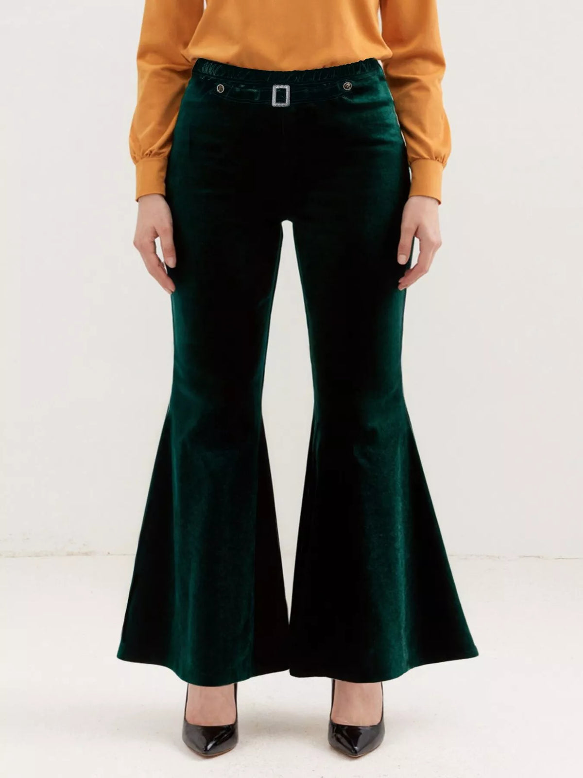 Velvet Flared Pants