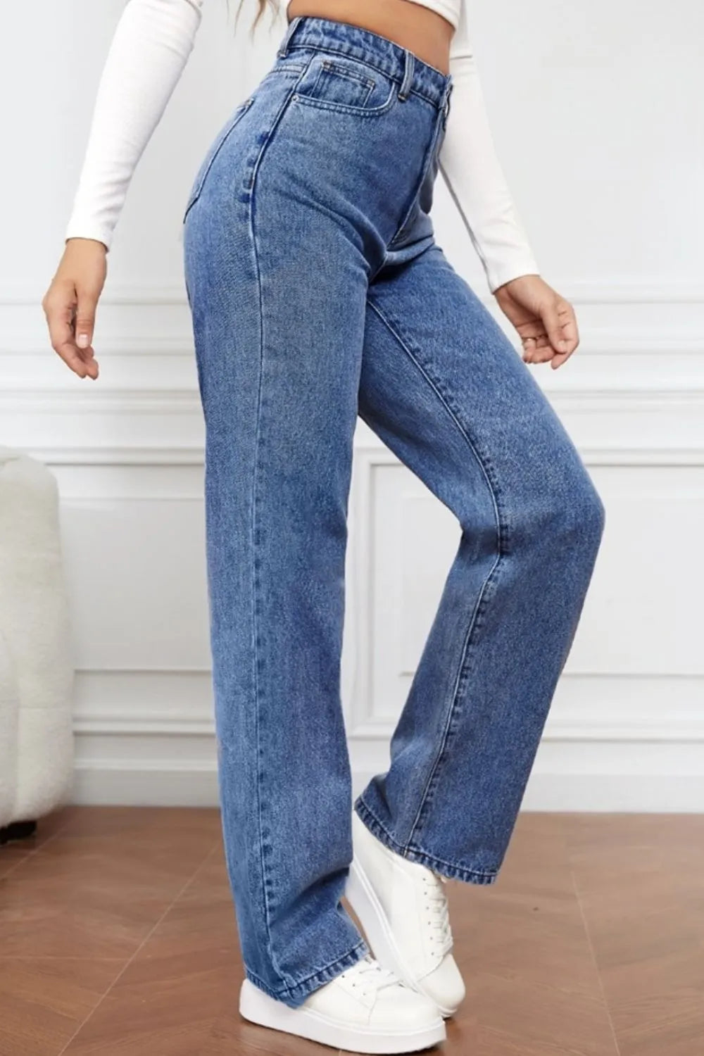High Waist Straight Jeans by X@Y@K
