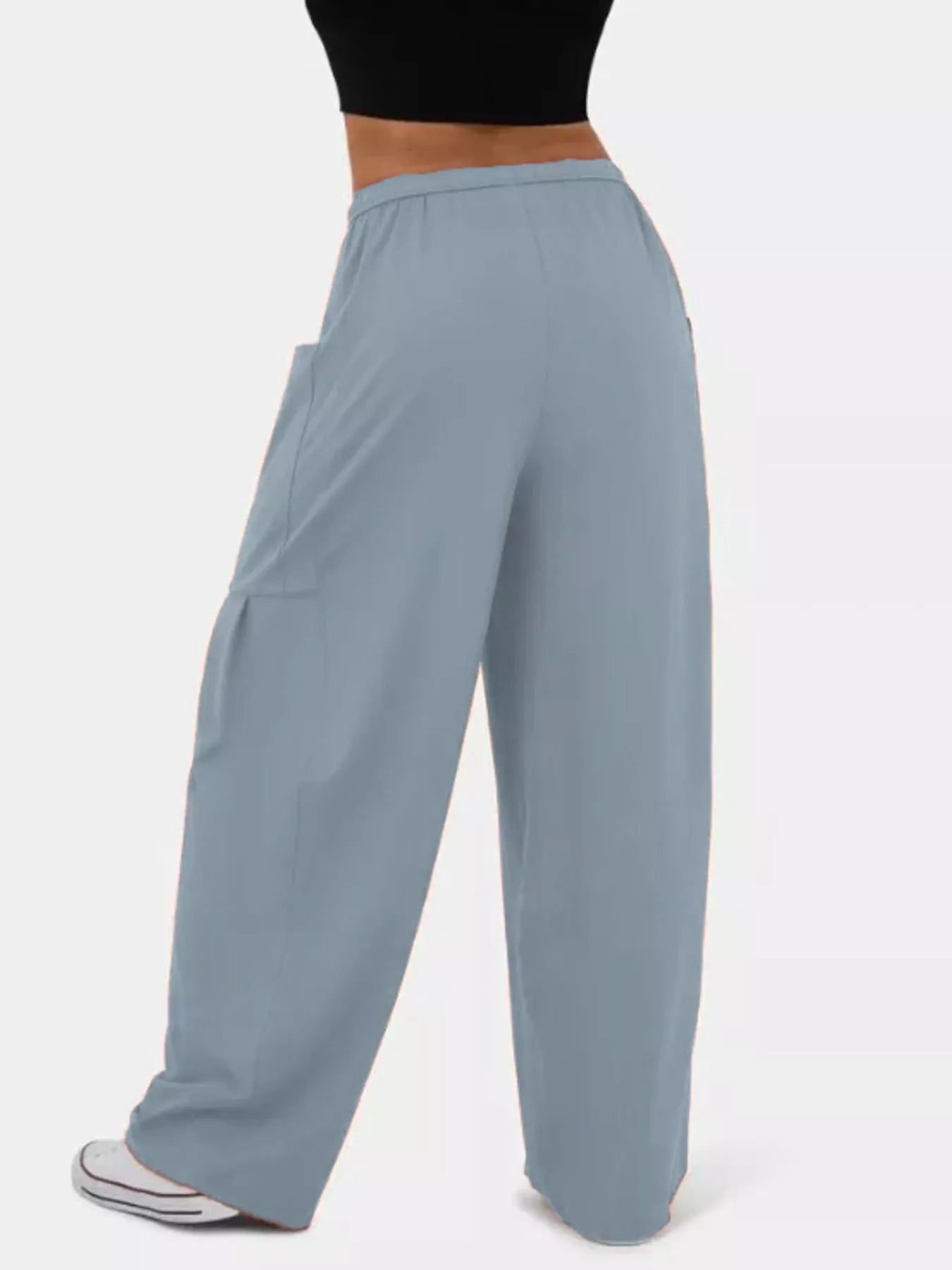 Drawstring Wide-Leg Pants