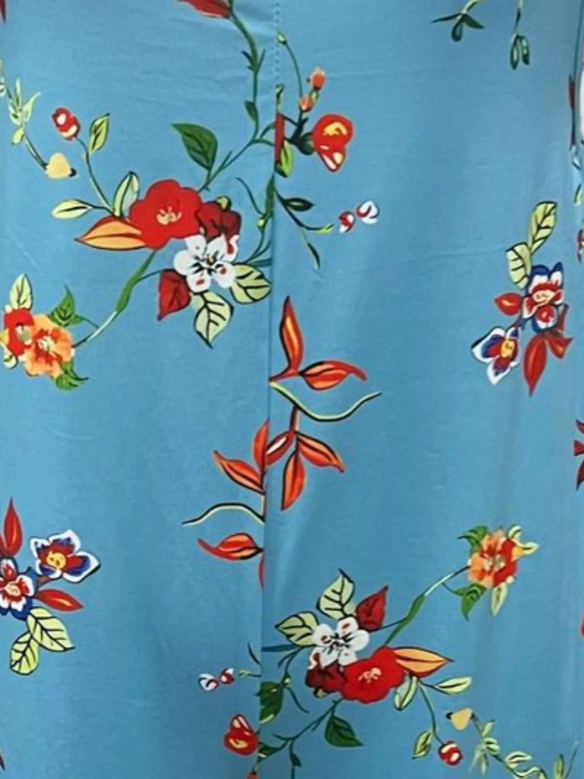 Floral Print Wide Leg Jumpsuit
