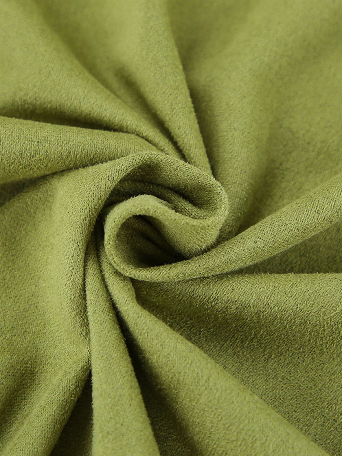 Slit Midi Skirt in Matcha Green