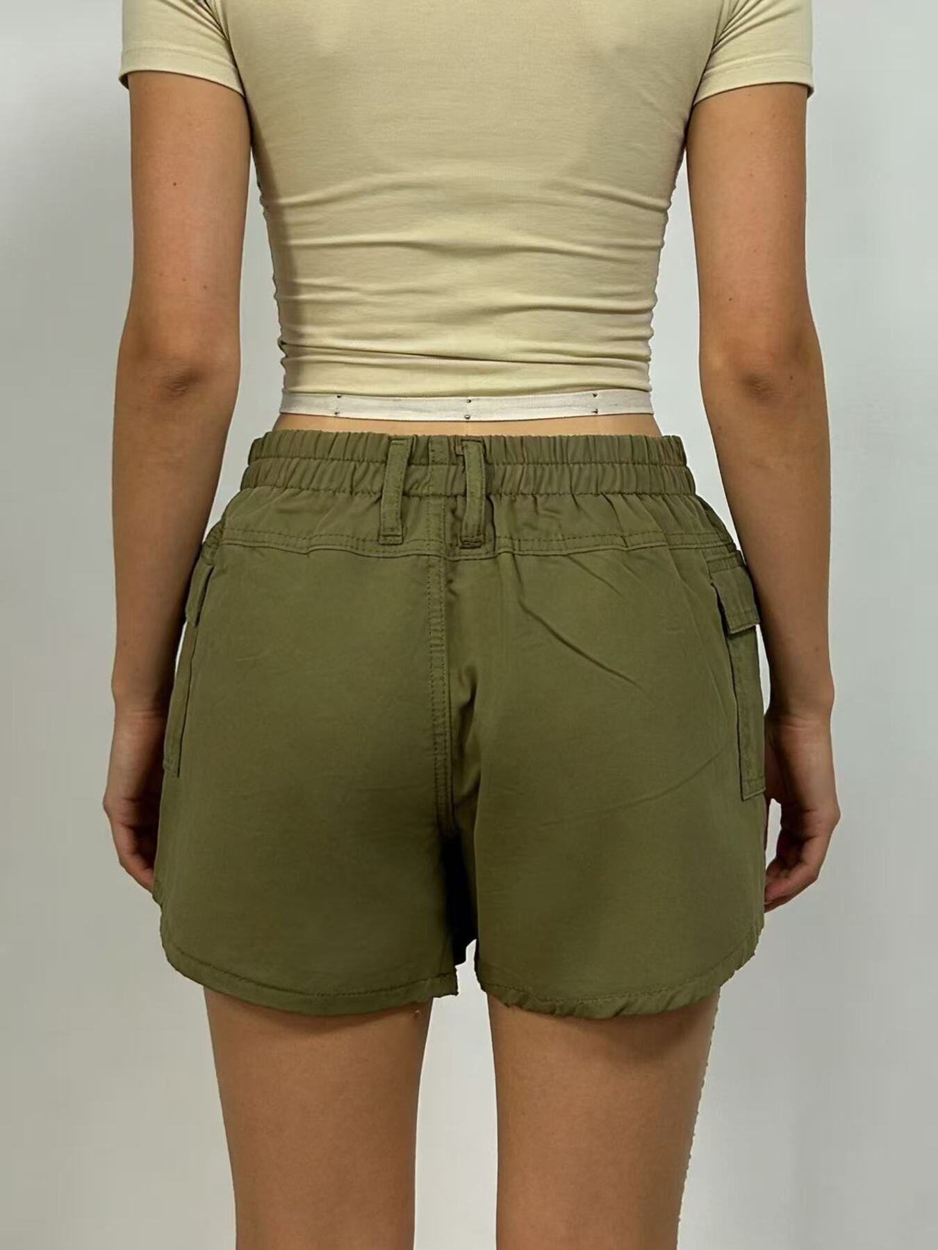 Casual Pocketed Shorts by Dreamy Drapes