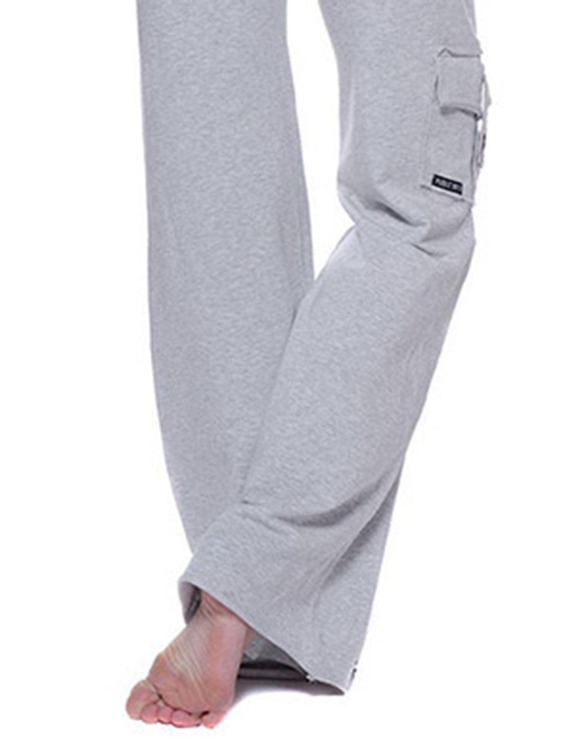 Mid-Waist Drawstring Pants with Pockets