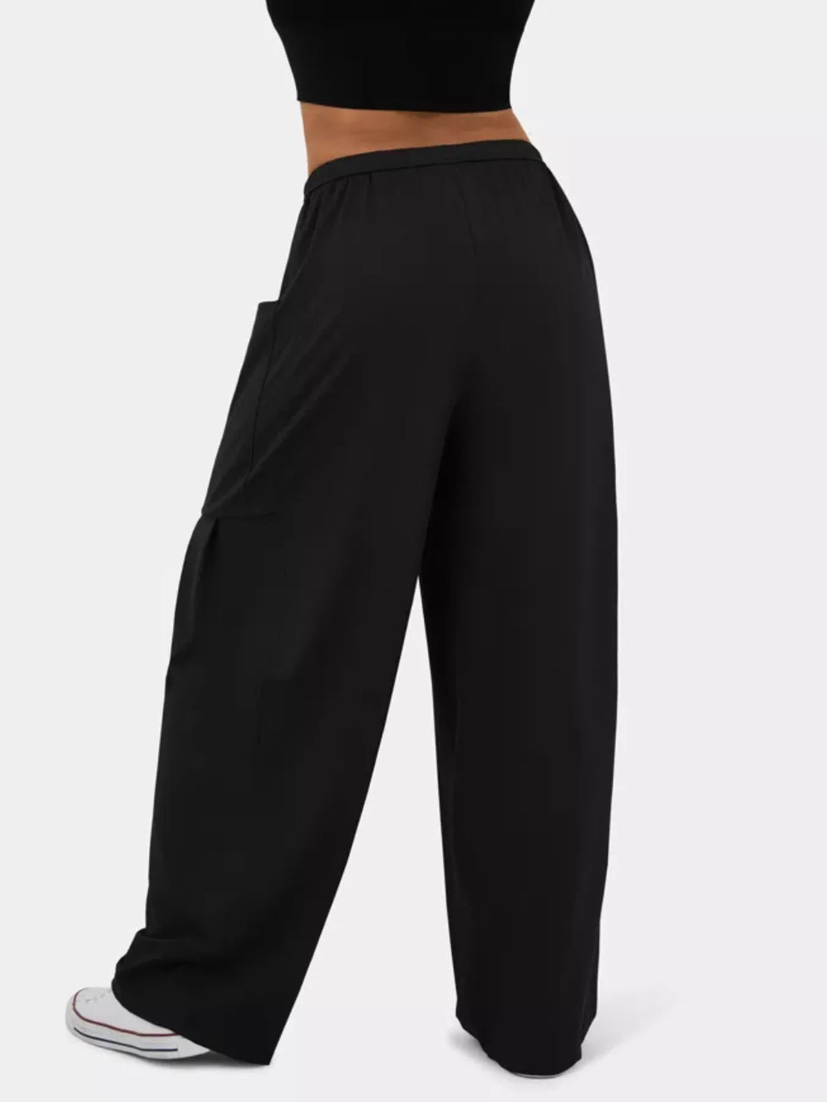 High-Waisted Adjustable Wide-Leg Pants