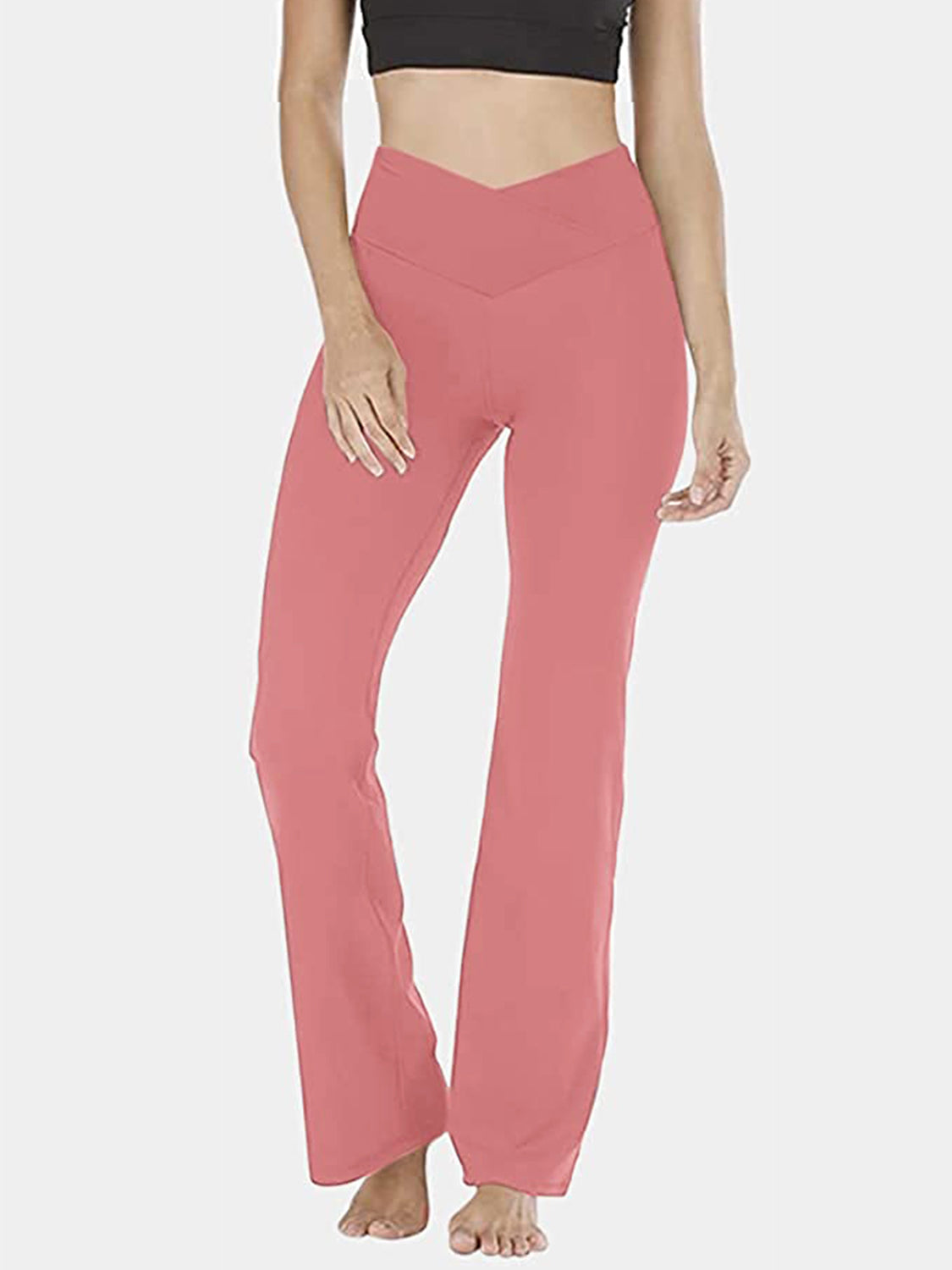 V-Waist Bootcut Pants