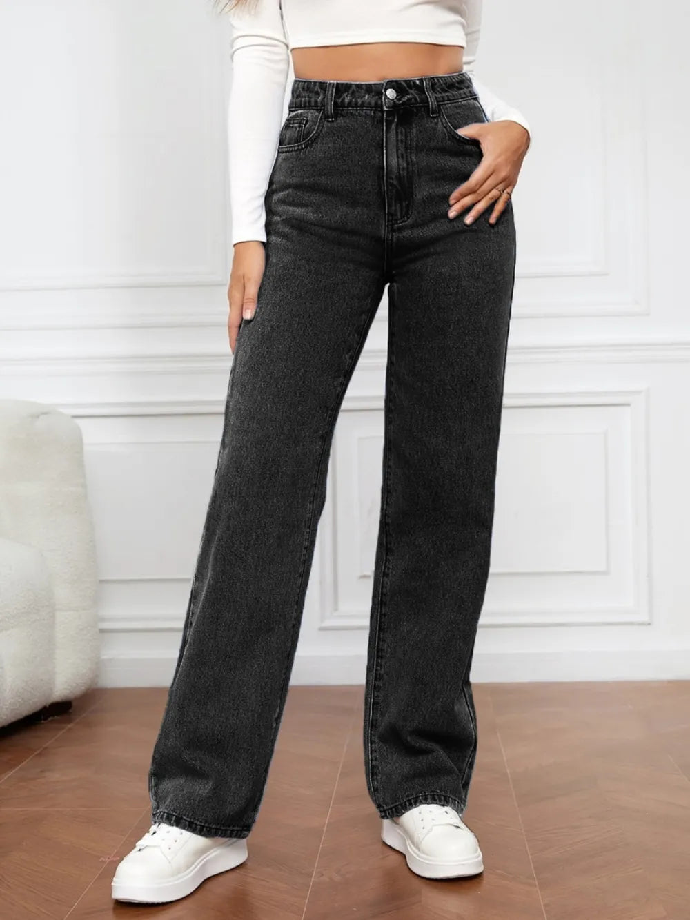 High Waist Straight Jeans by X@Y@K