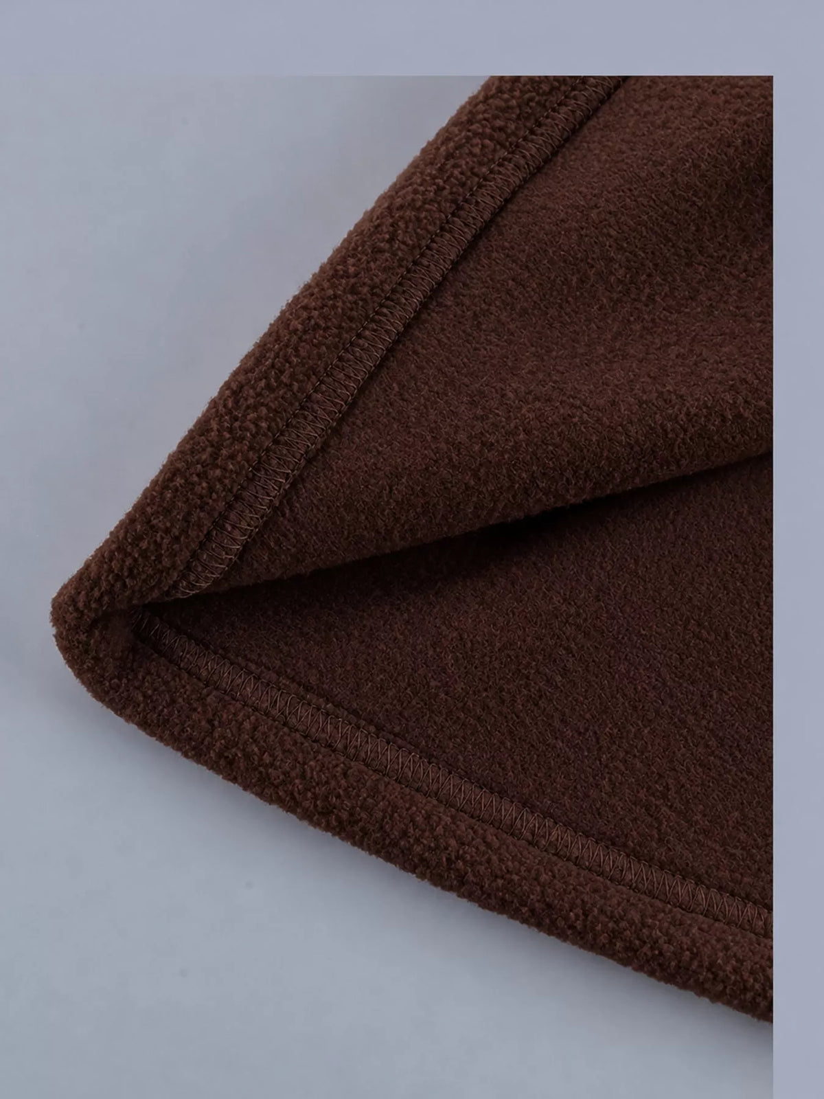Drawstring Fleece Zip-Up Jacket