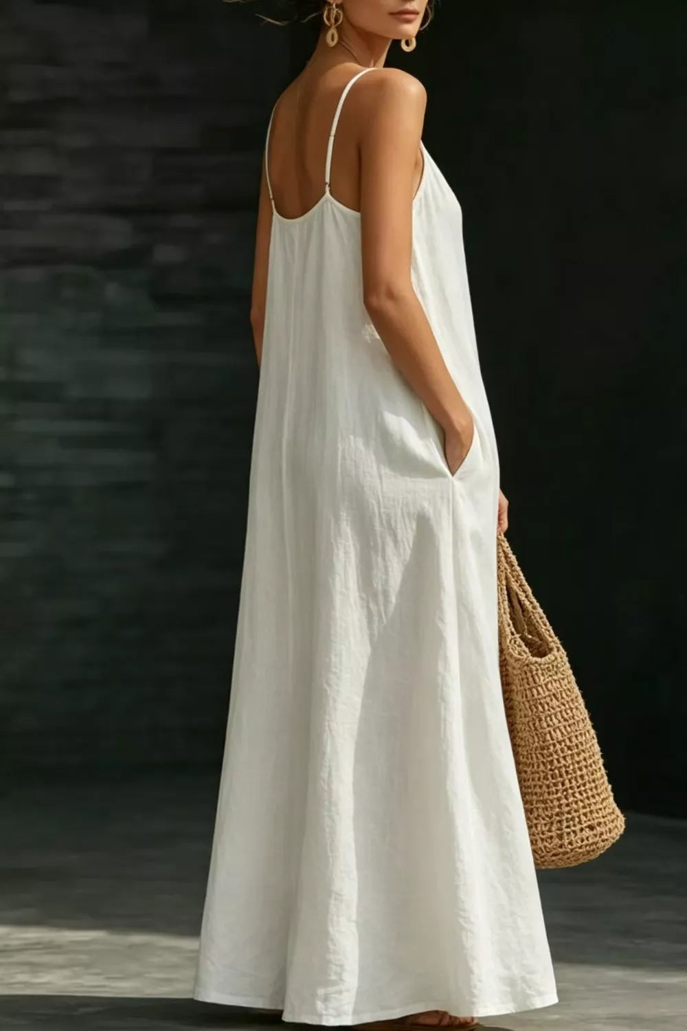 Sleeveless Pocketed Maxi Dress