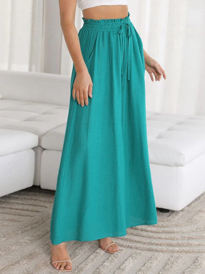 Wide Leg Drawstring Pants