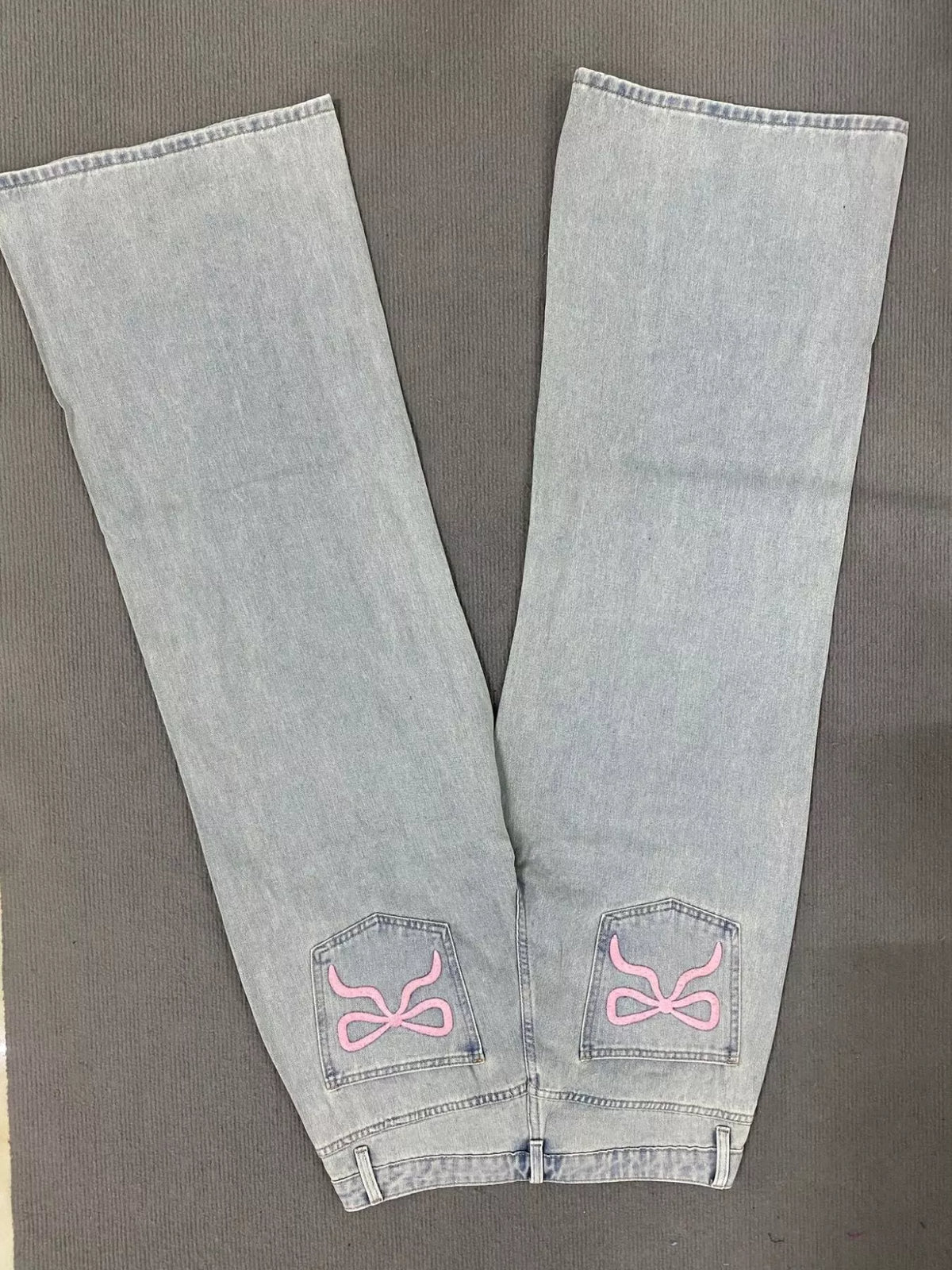 Washed Wide Leg Jeans in Light Wash