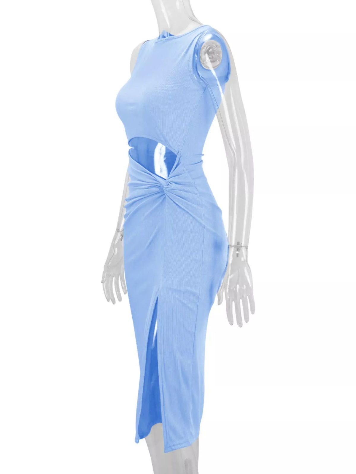 Cutout Ruched Bodycon Dress