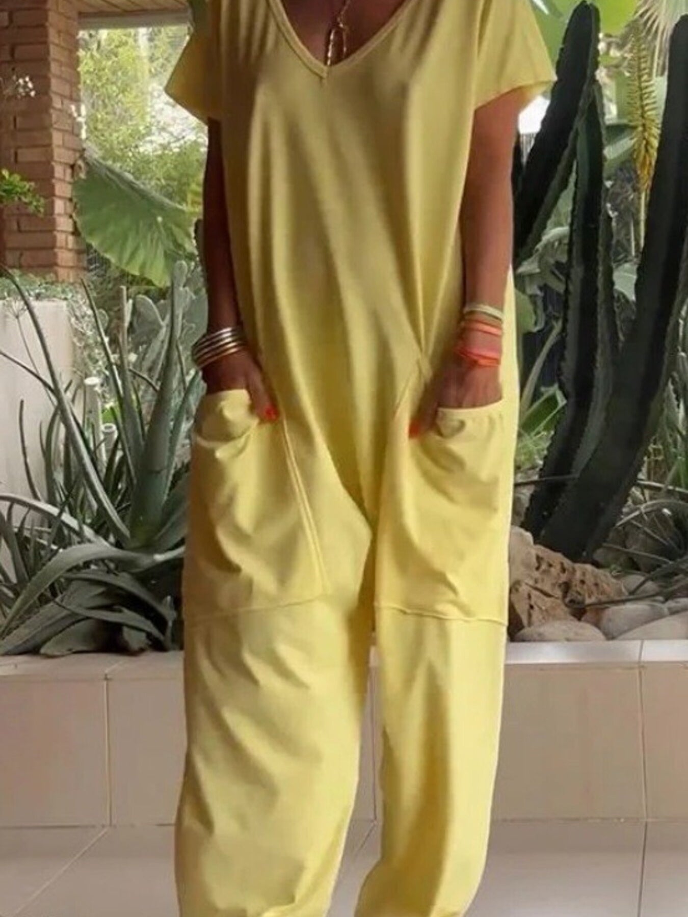 Loose Fit Wide Leg Jumpsuit