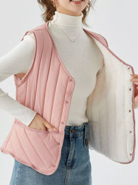 Peach Pink-Fleece-lined