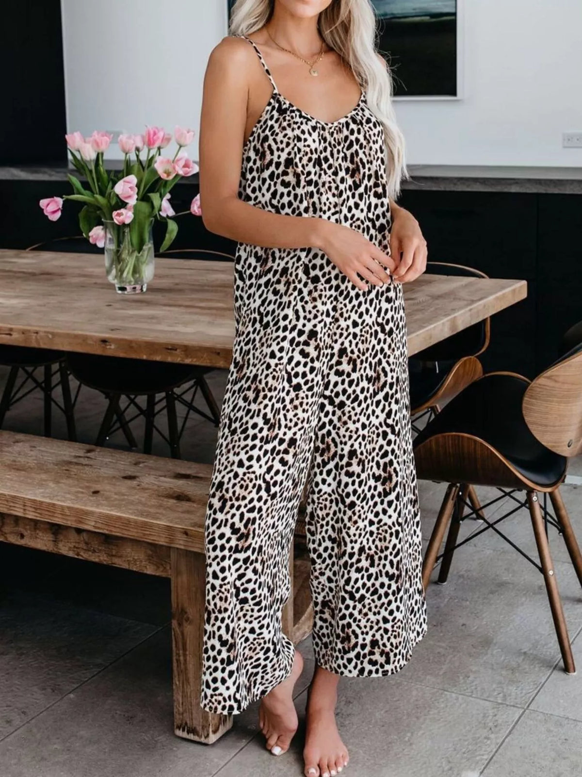Tie-Dye Wide Leg Jumpsuit