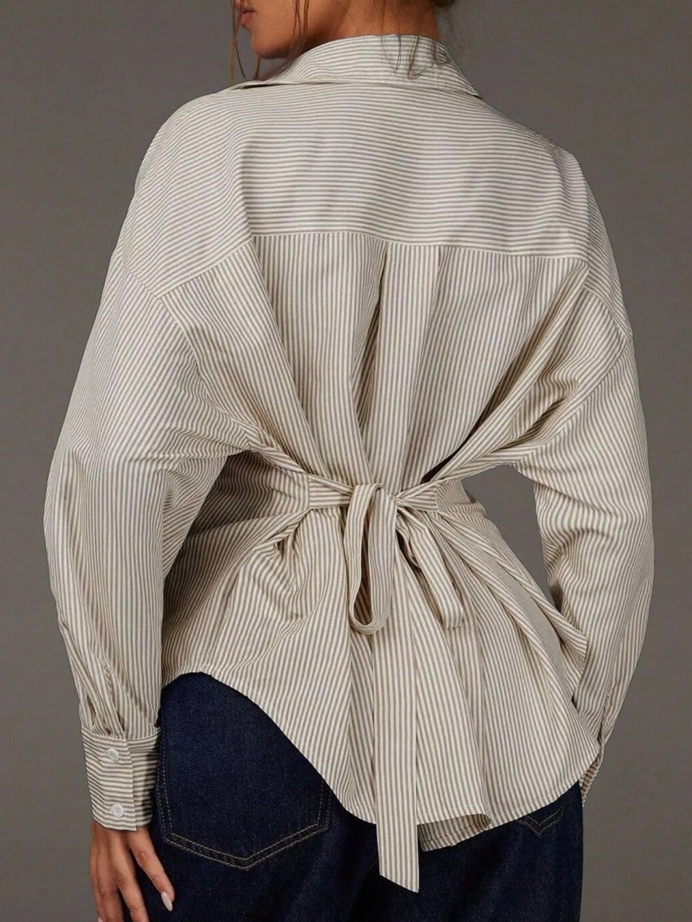 Striped Button-Down Shirt