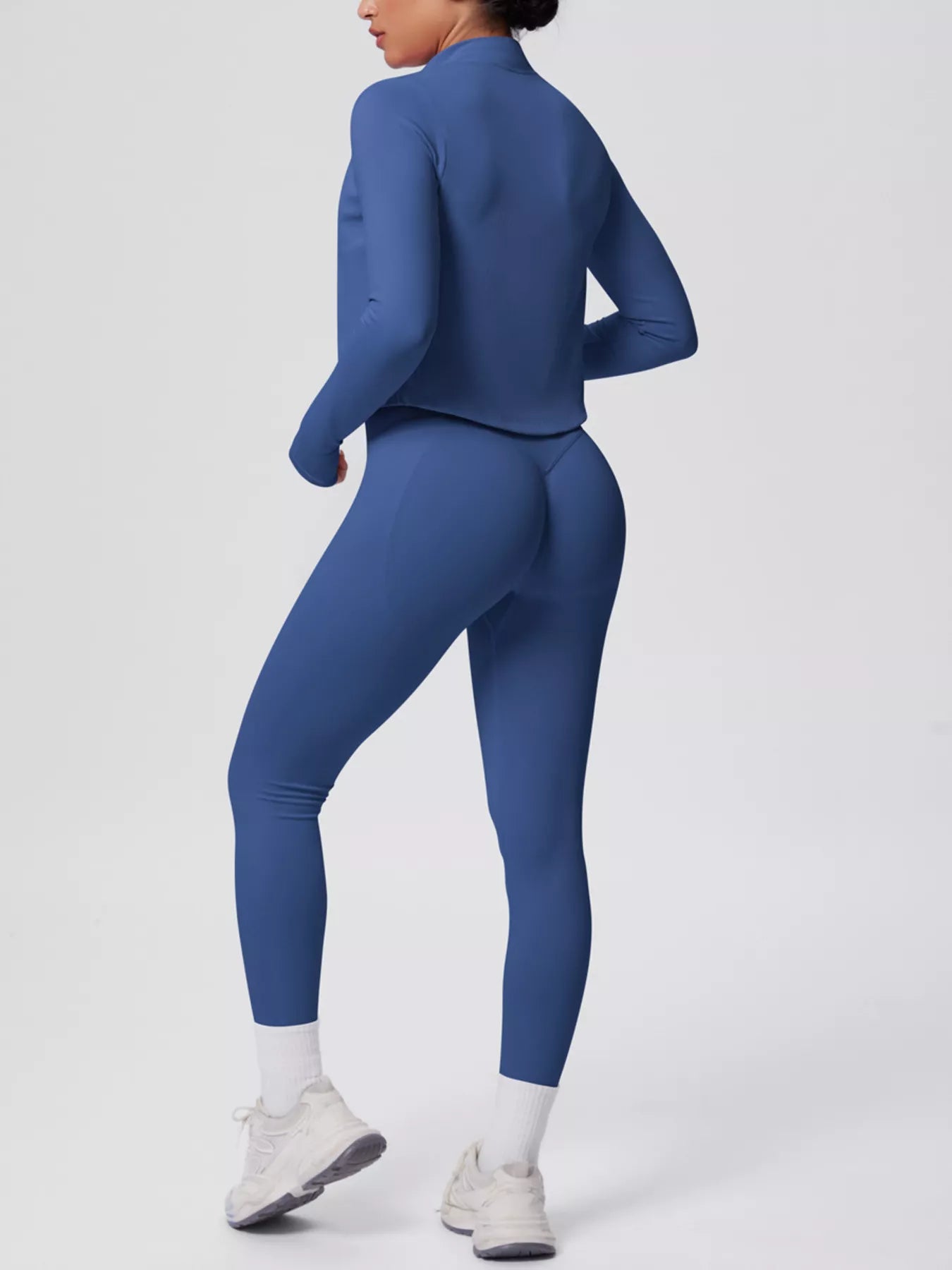 Zip-Up Jacket Tank and Leggings Active Set