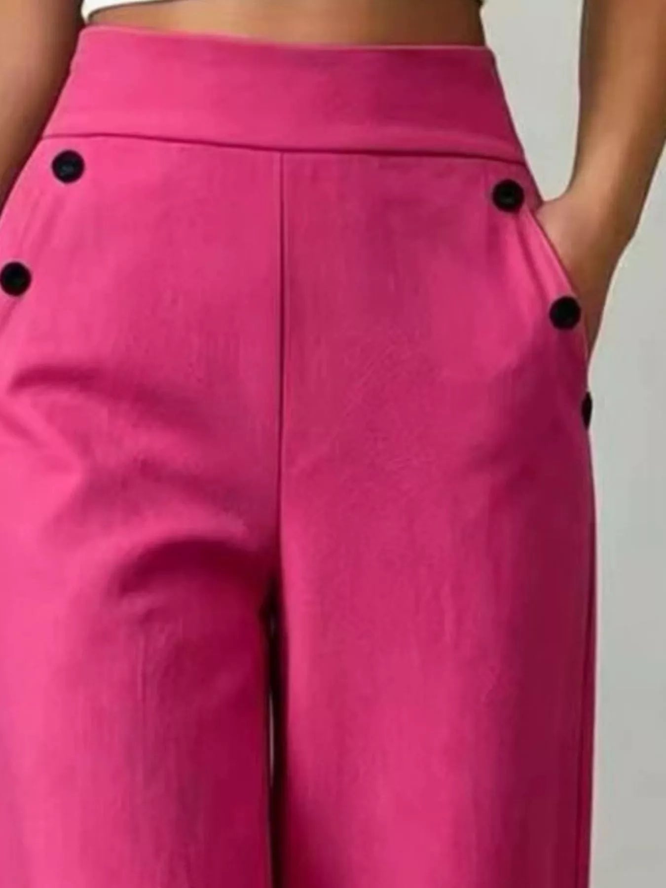 High-Waisted Wide-Leg Pants