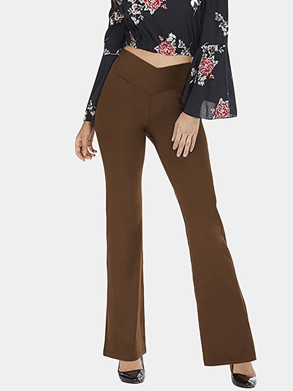 V-Waist Bootcut Pants