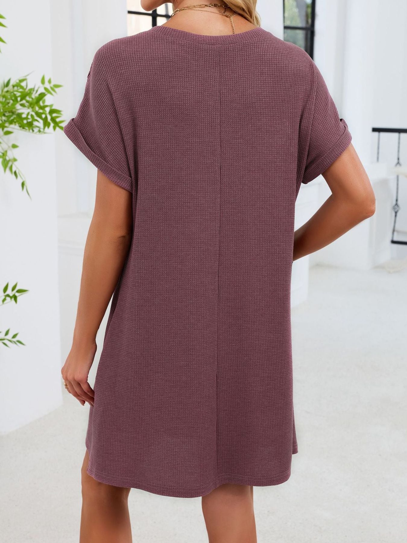 Lace Cutout T-Shirt Dress