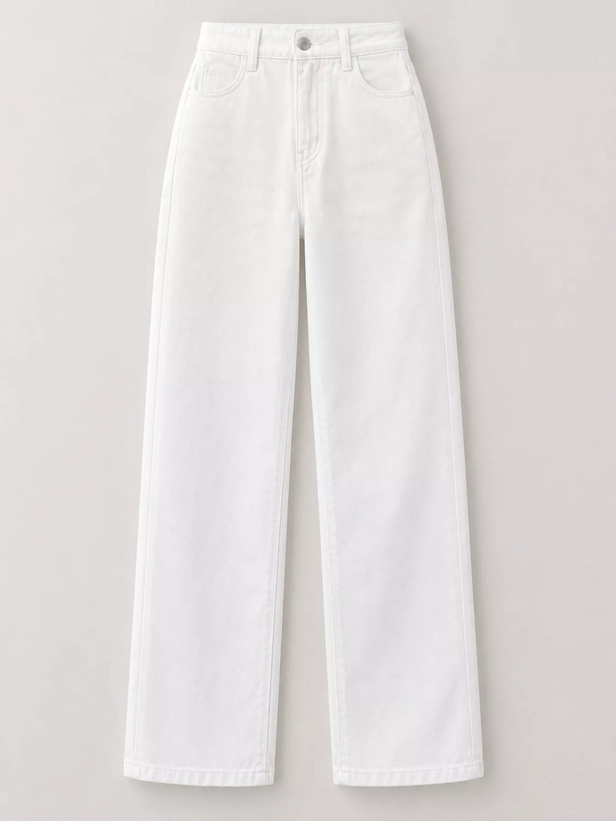 High-Waisted Vintage Wash Jeans
