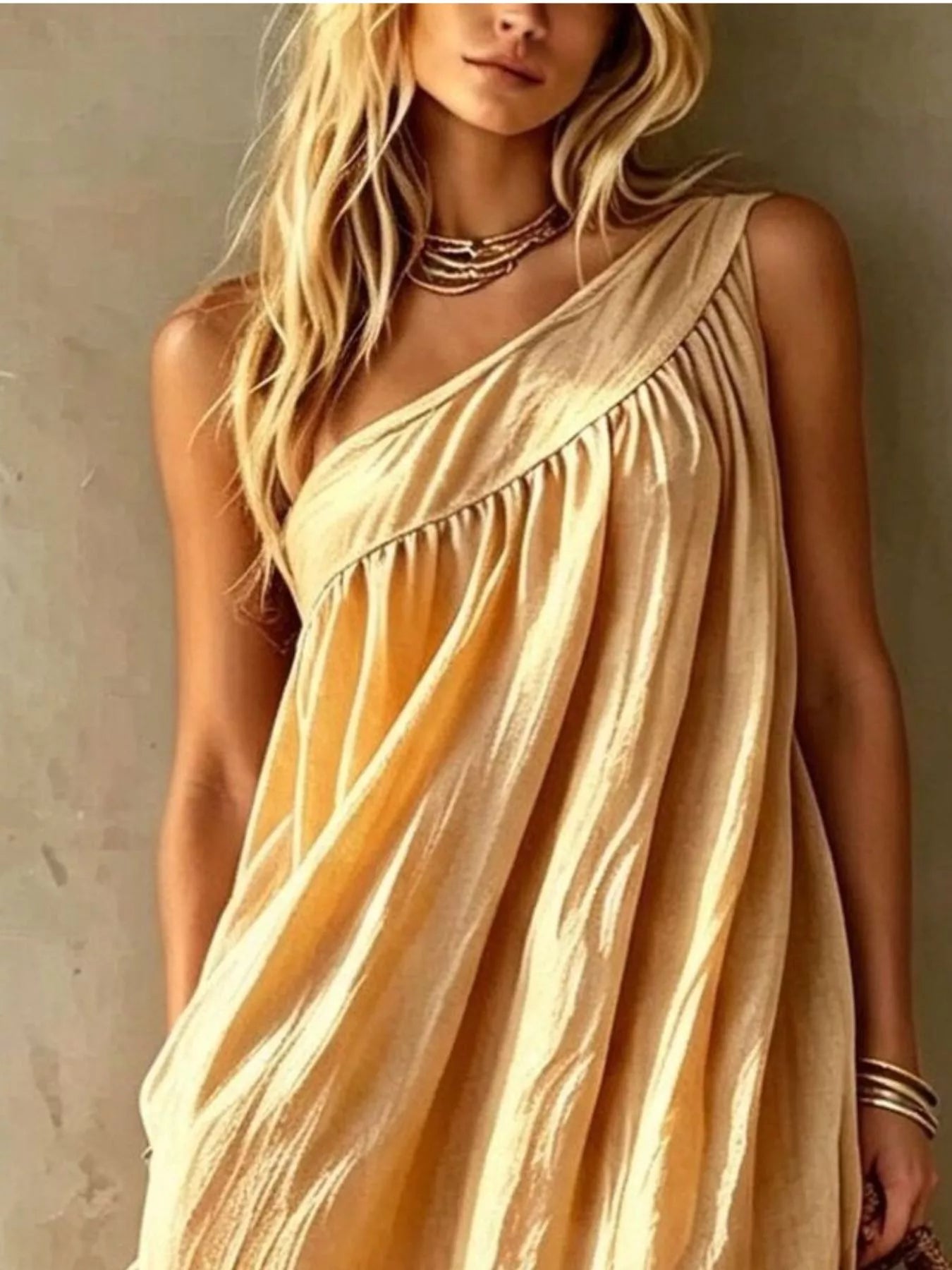 One-Shoulder Maxi Dress