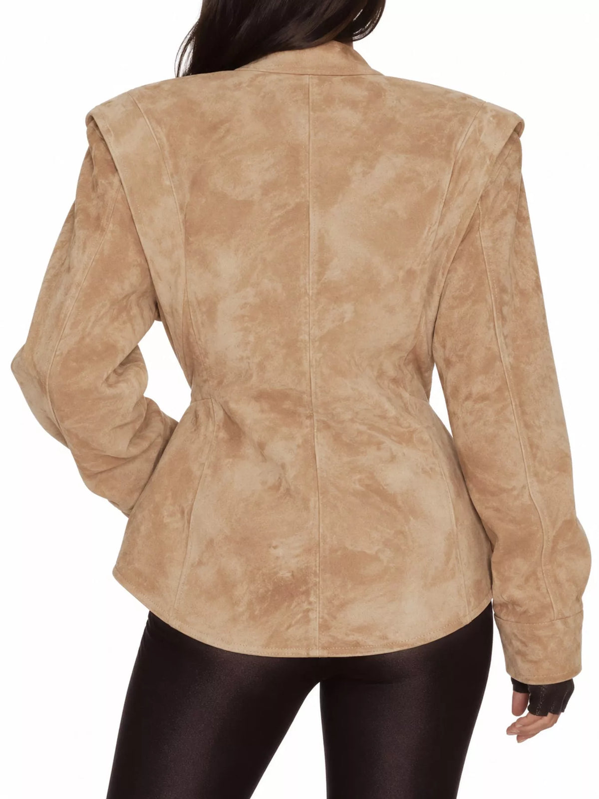One-Button Long Sleeve Blazer