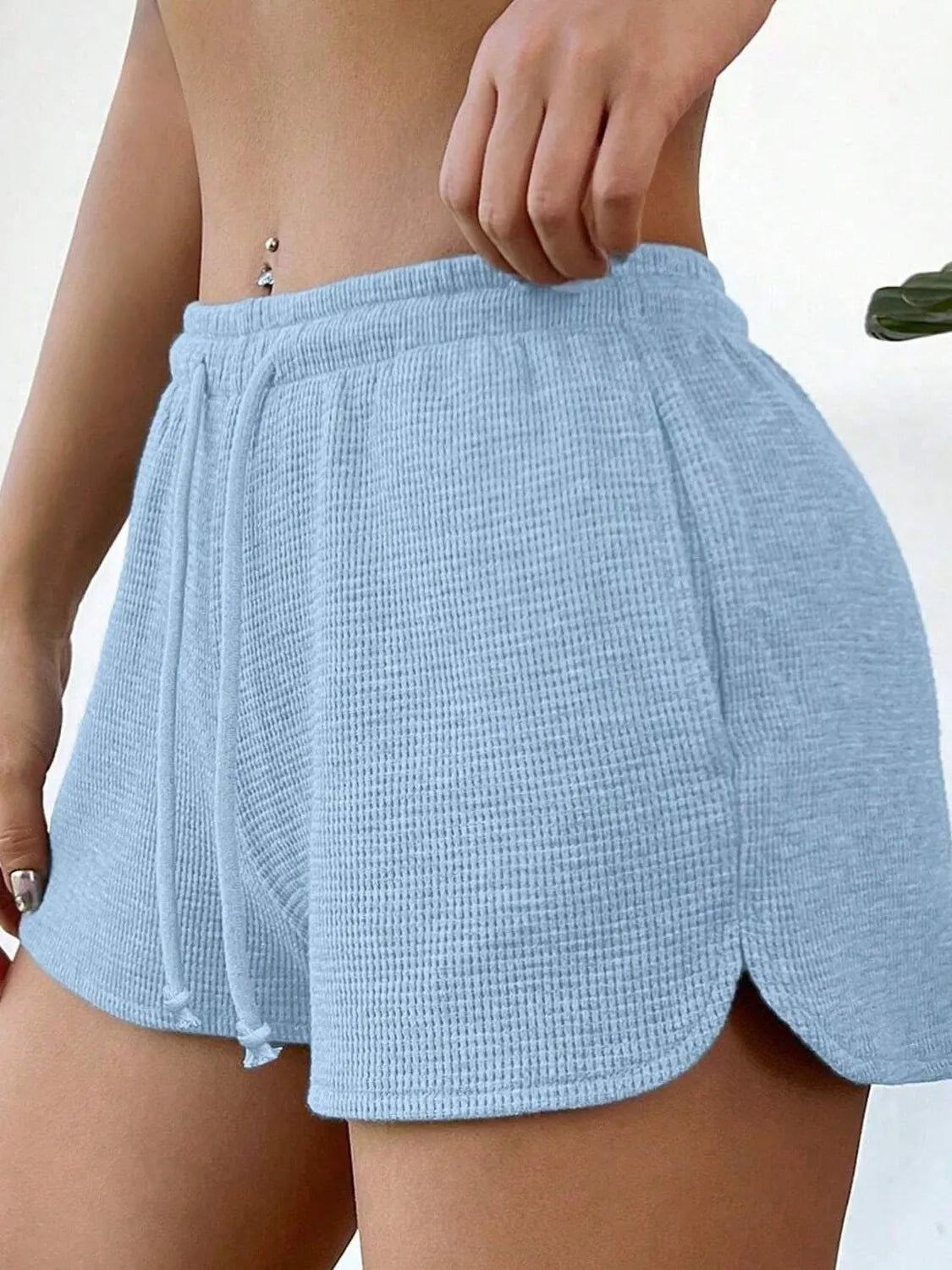 Polyester Drawstring Shorts with Pockets