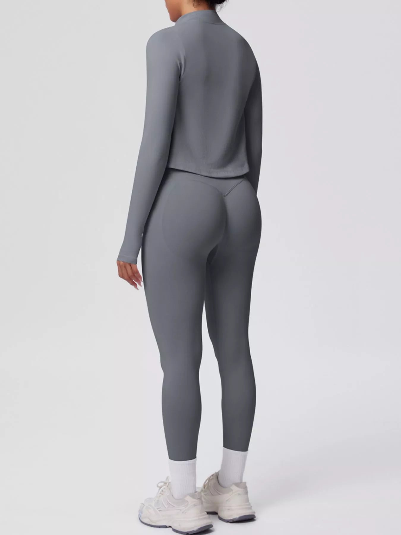 Zip-Up Jacket Tank and Leggings Active Set