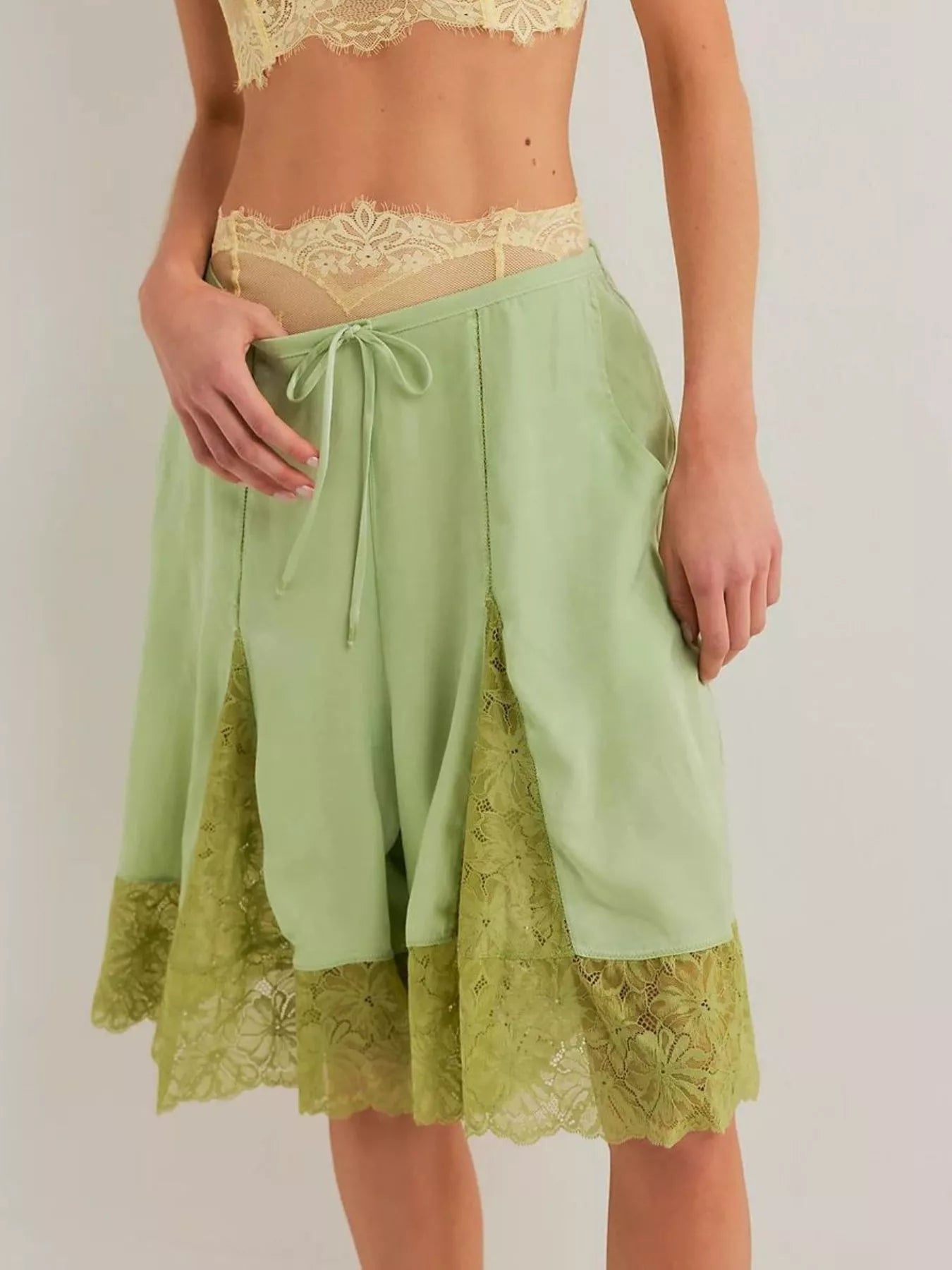 Lace Trimmed Shorts