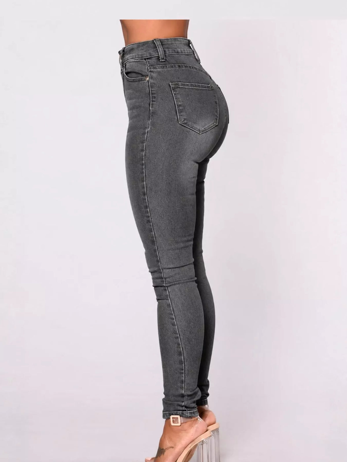 High-Waisted Skinny Jeans