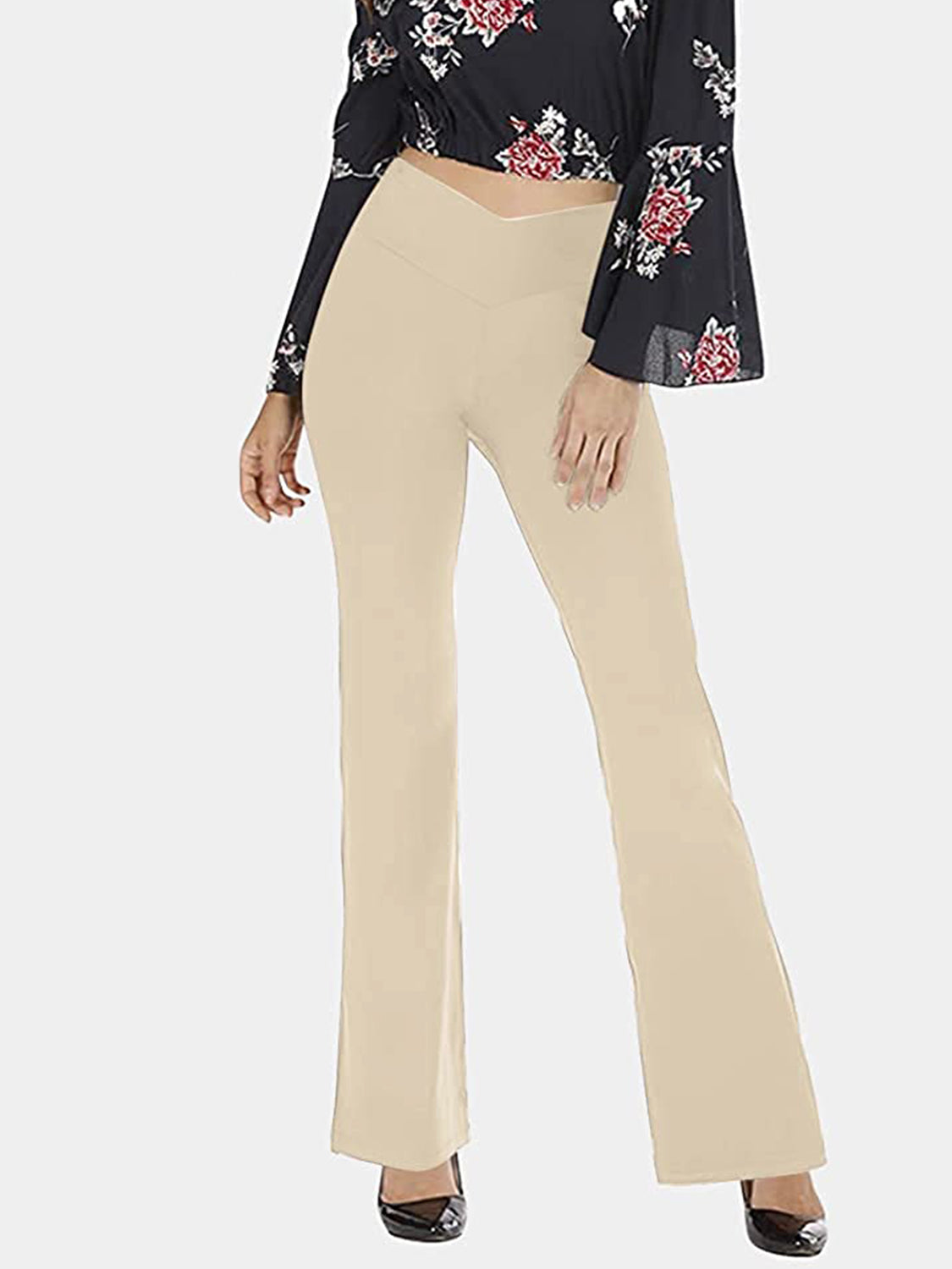 V-Waist Bootcut Pants