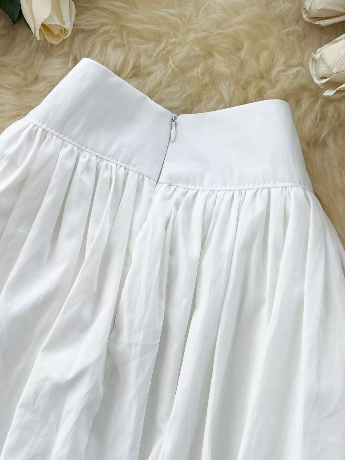High-Waisted Skirt with Pockets
