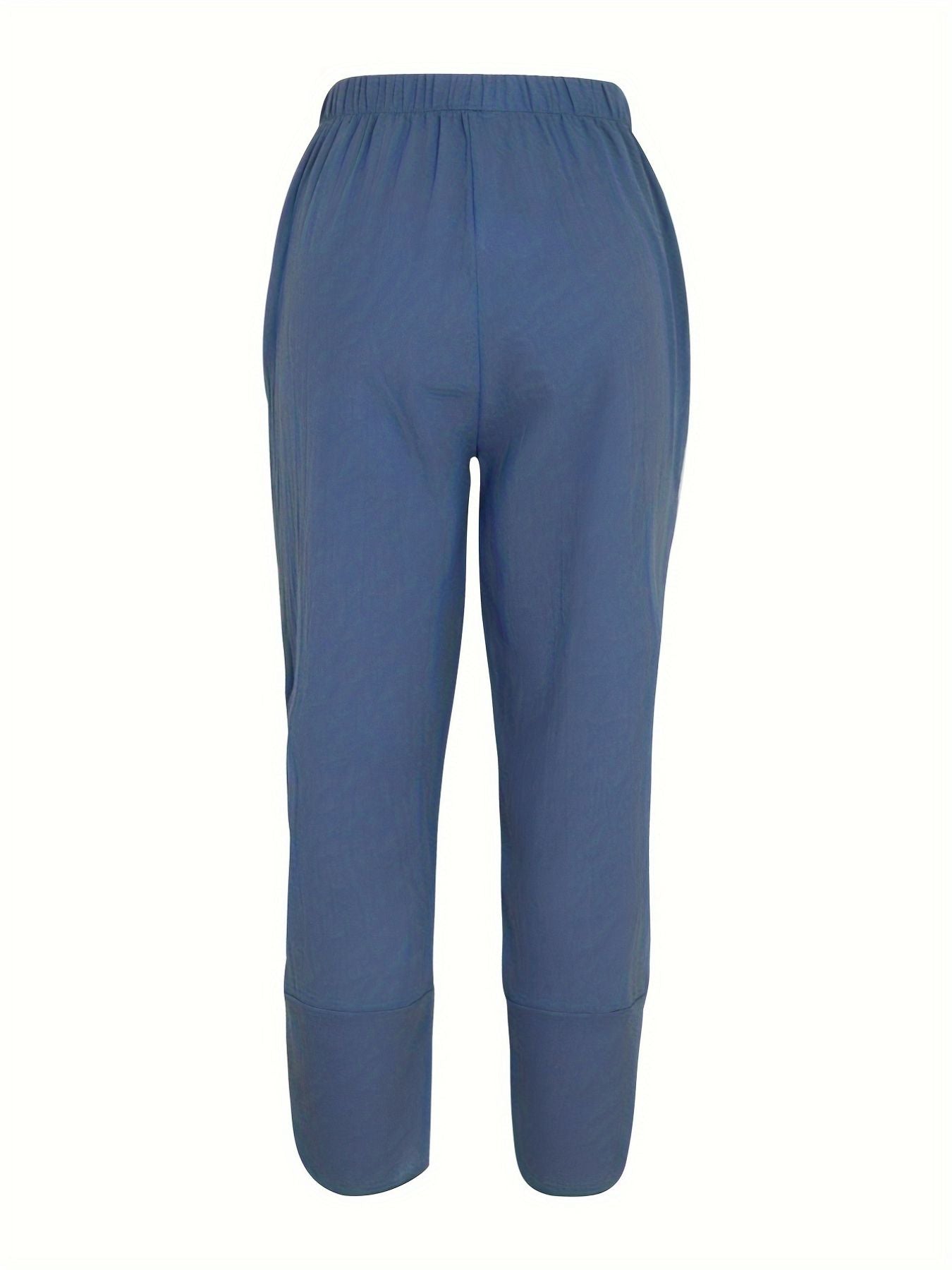Elastic-Waist Pants with Pockets by Yolan House