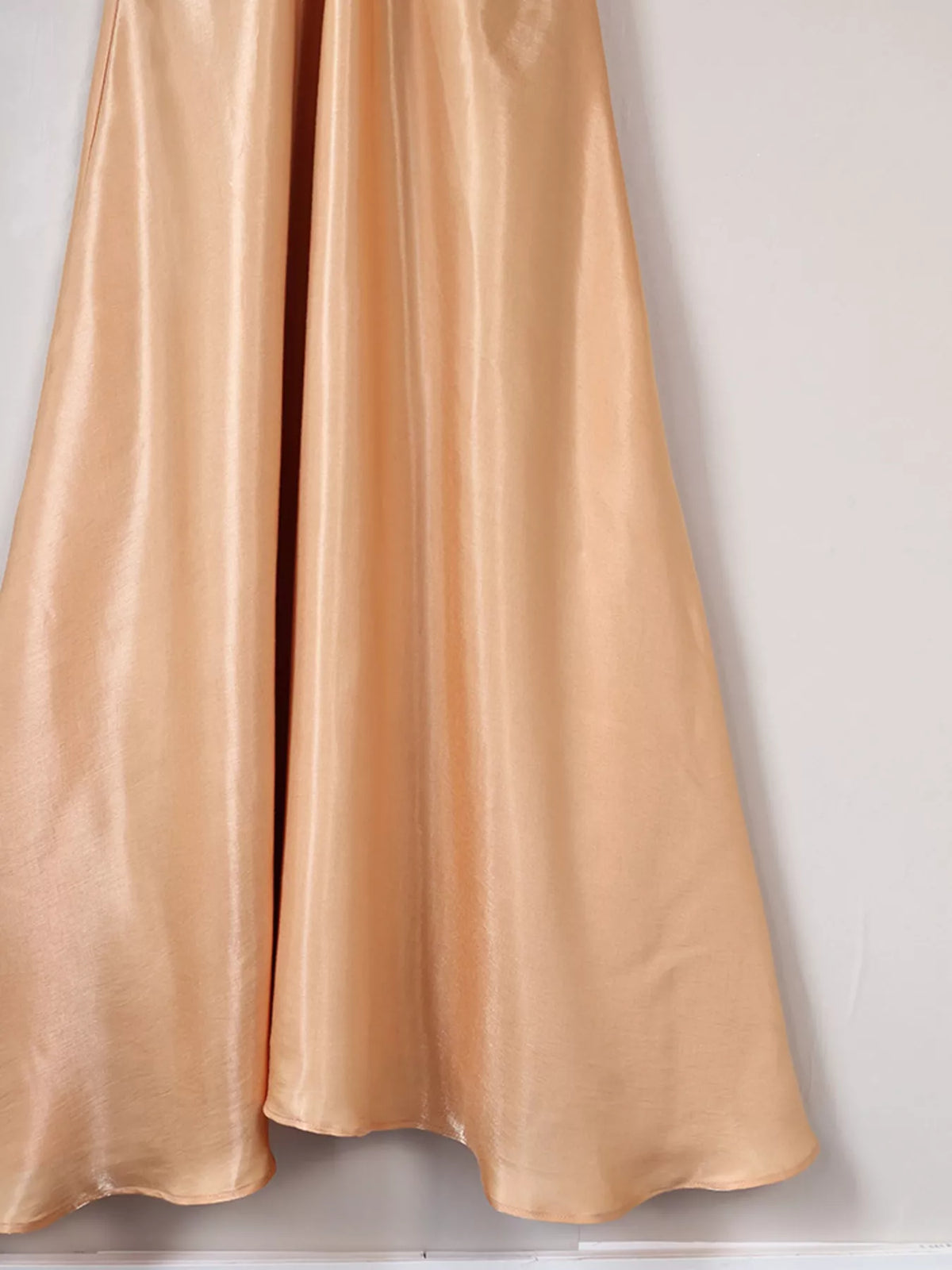 Halter Neck O-Ring Maxi Dress in Khaki