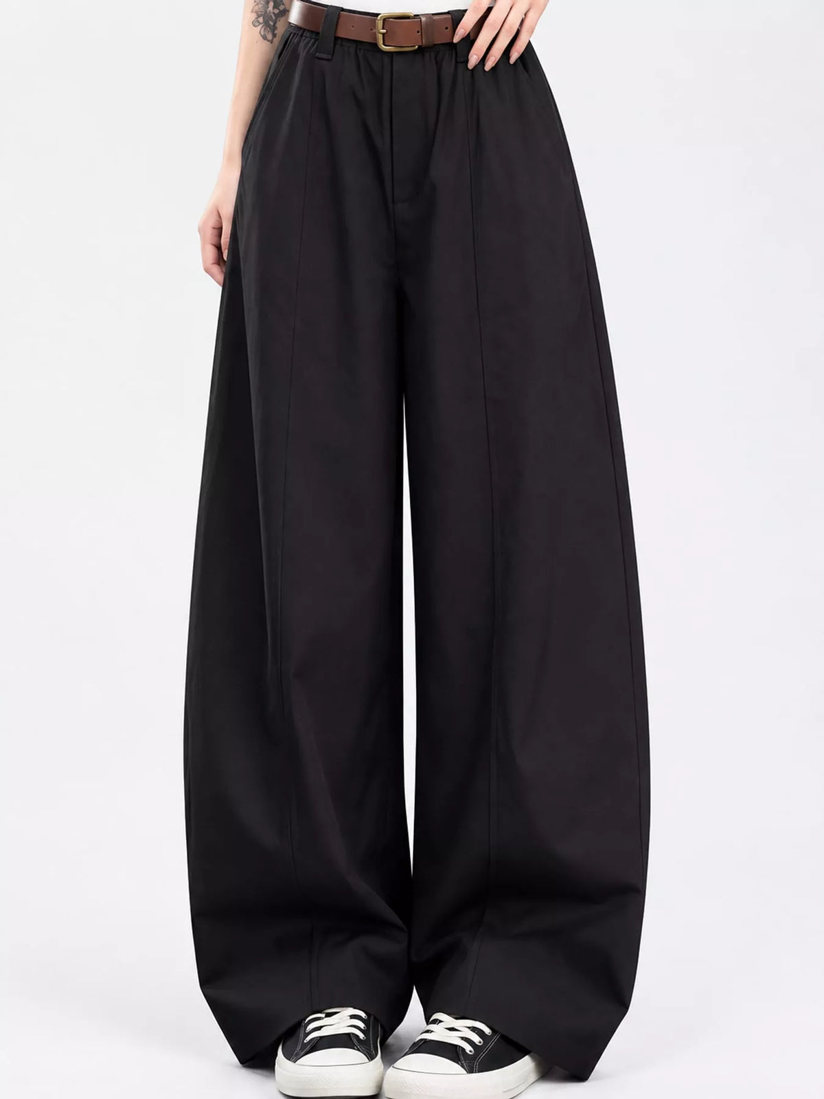 Wide-Leg Cargo Pants