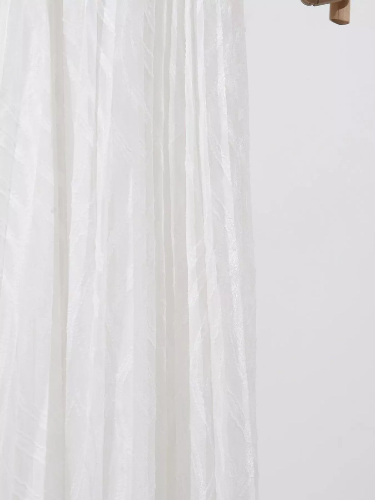 V-Neck Long Sleeve Maxi Dress in White