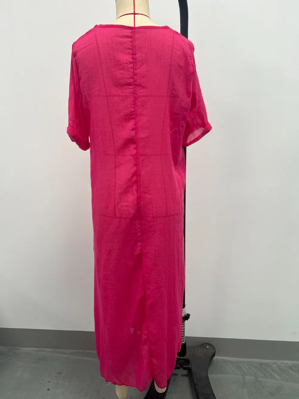 Plus Size V-Neck Midi Dress