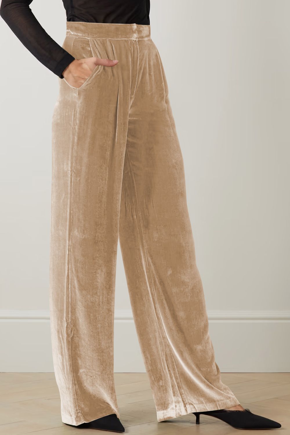 Loose Fit High Waist Pants by MDML