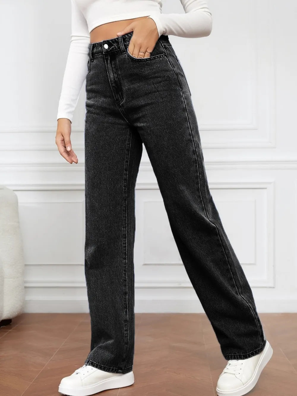 High Waist Straight Jeans by X@Y@K