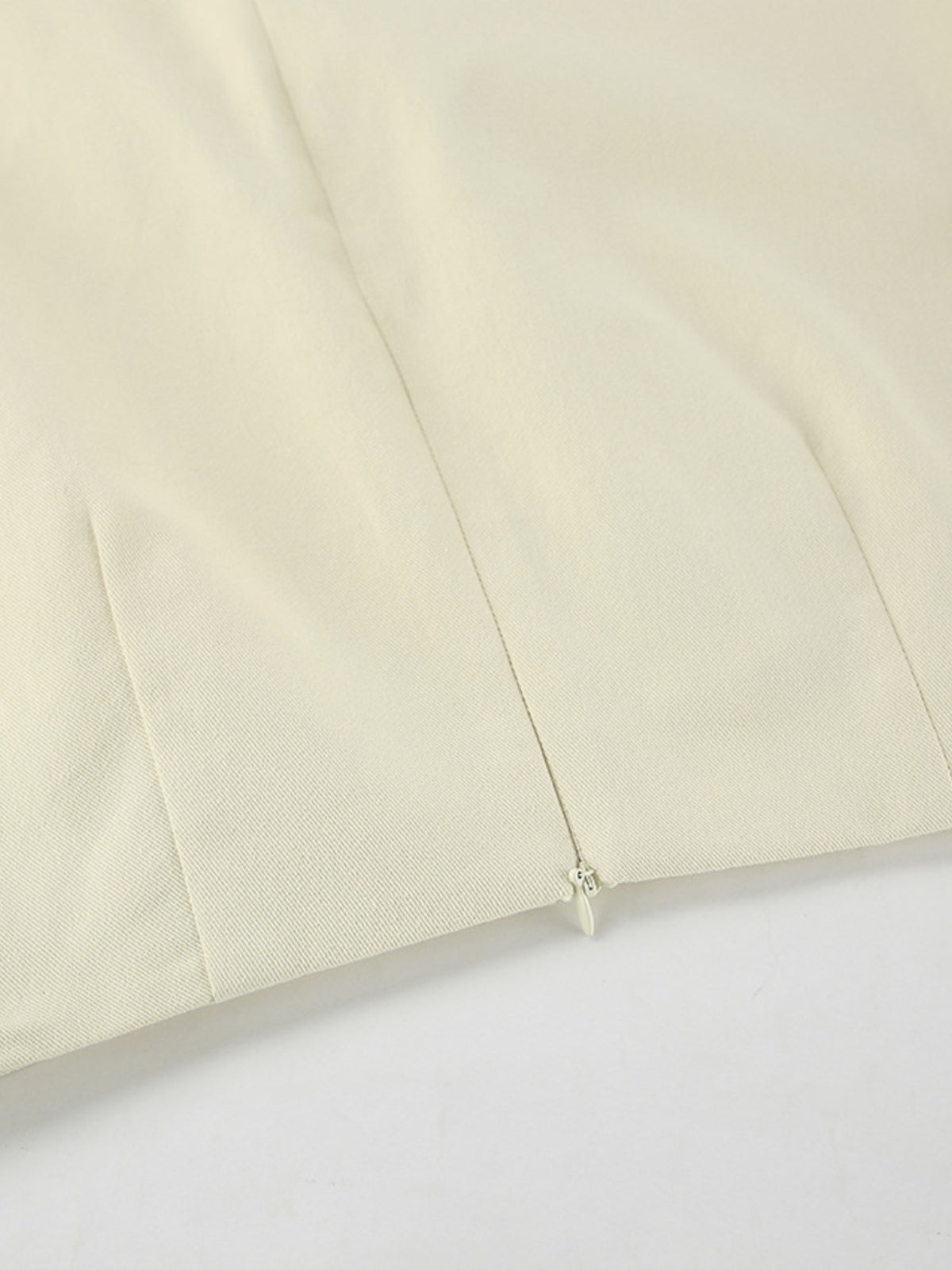 Slit Midi Skirt in Beige