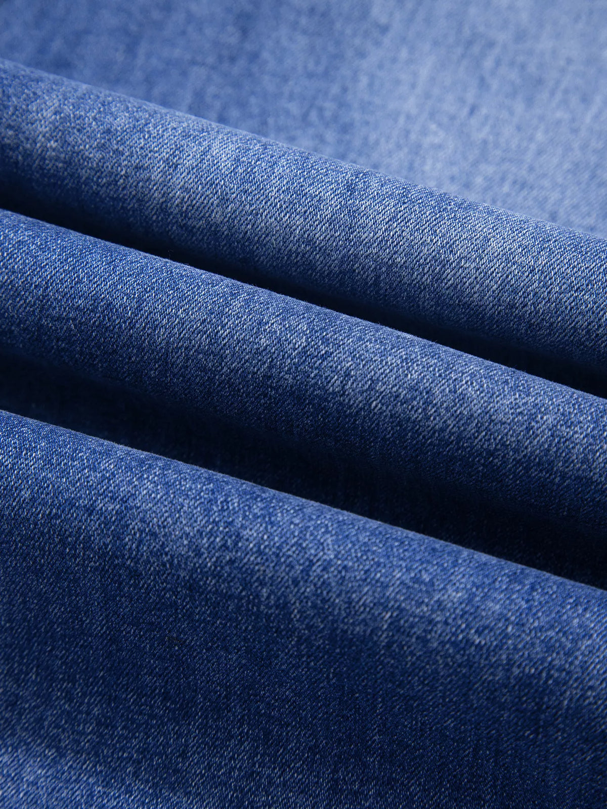 Drawstring Ankle Jeans in Dusty Blue
