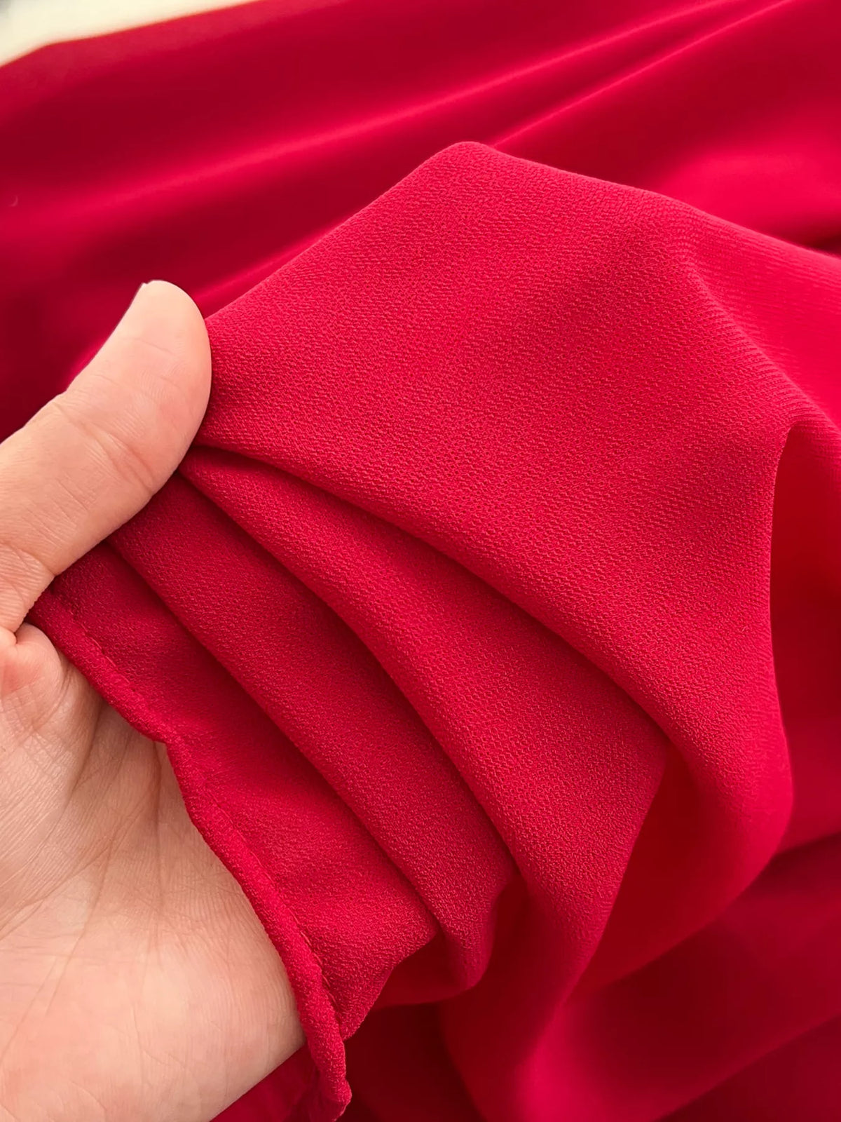 One-Shoulder Floral Dress in Red