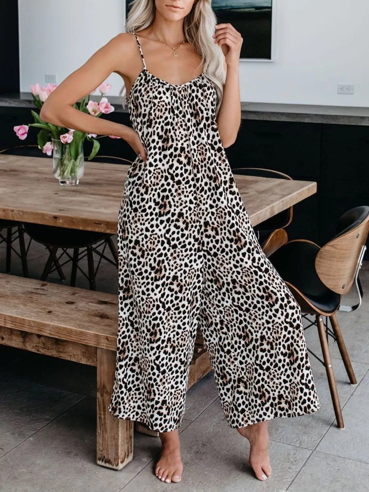 Tie-Dye Wide Leg Jumpsuit